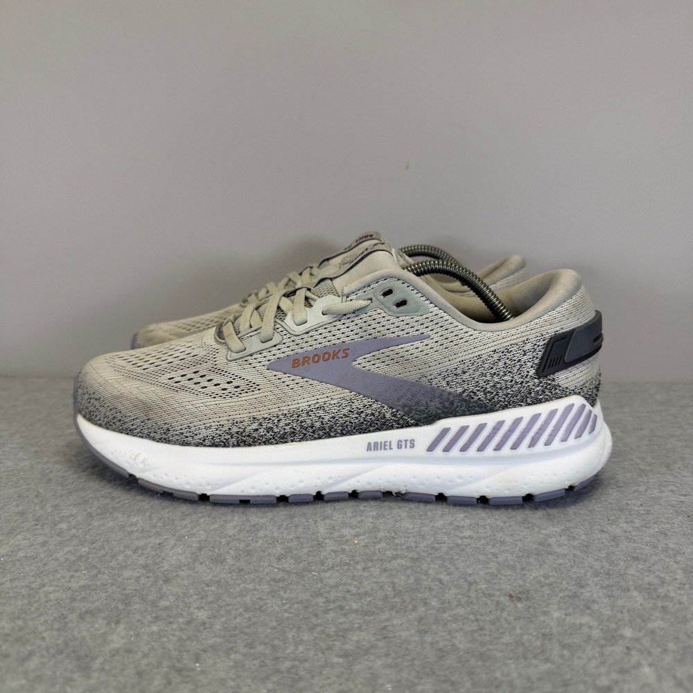 Brooks Ariel GTS 24 Womens Shoes Size 9 Grey Running Sneakers 1204141B080